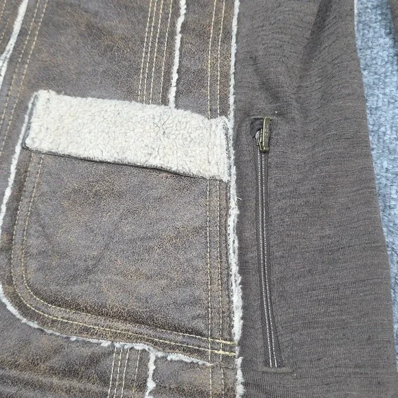 KUHL Dani Sherpa Jacket Women's Medium Brown Zip Heavy Outdoors - Picture 7 of 16